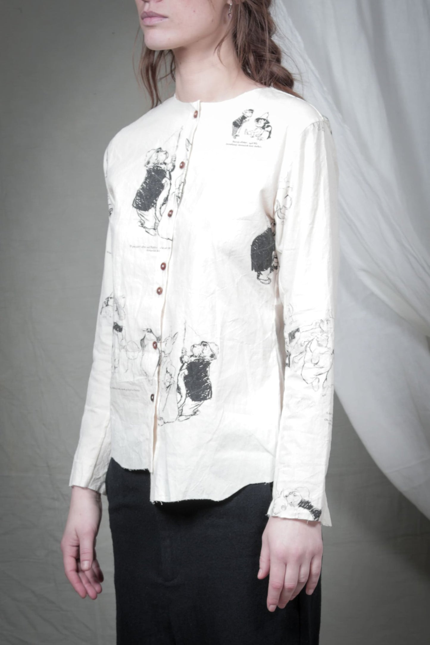 Colarless Shirt by ALEKSANDR MANAMÏS