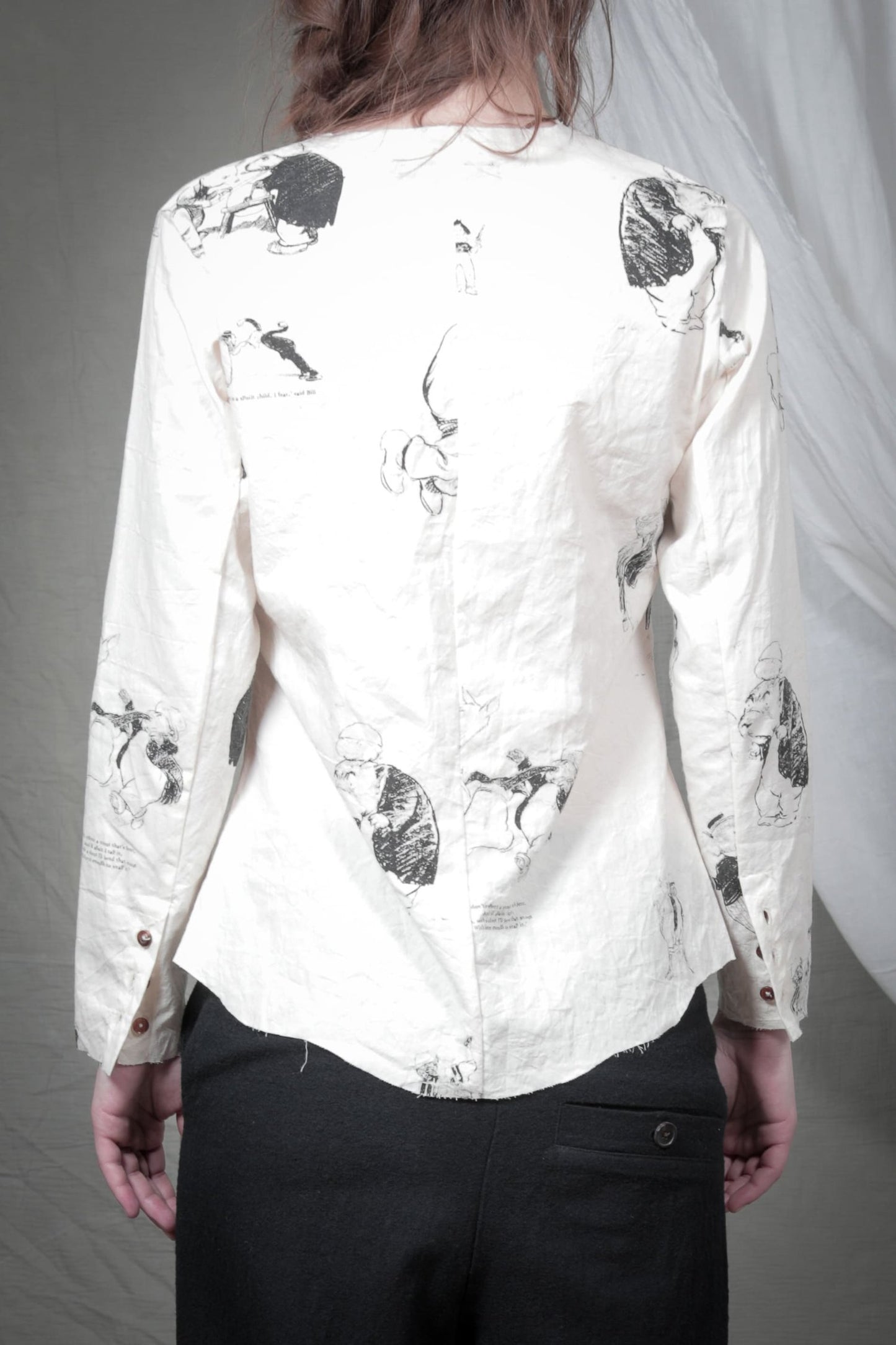 Colarless Shirt by ALEKSANDR MANAMÏS
