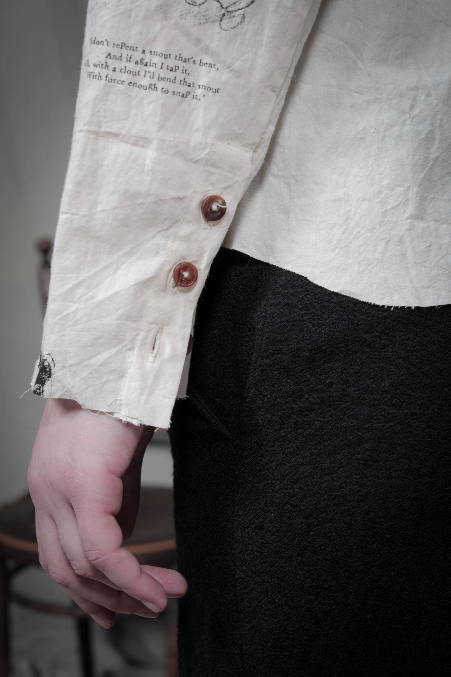 Colarless Shirt by ALEKSANDR MANAMÏS