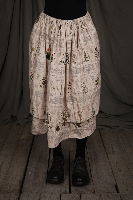 Double Layer Skirt - Winter Herbarium