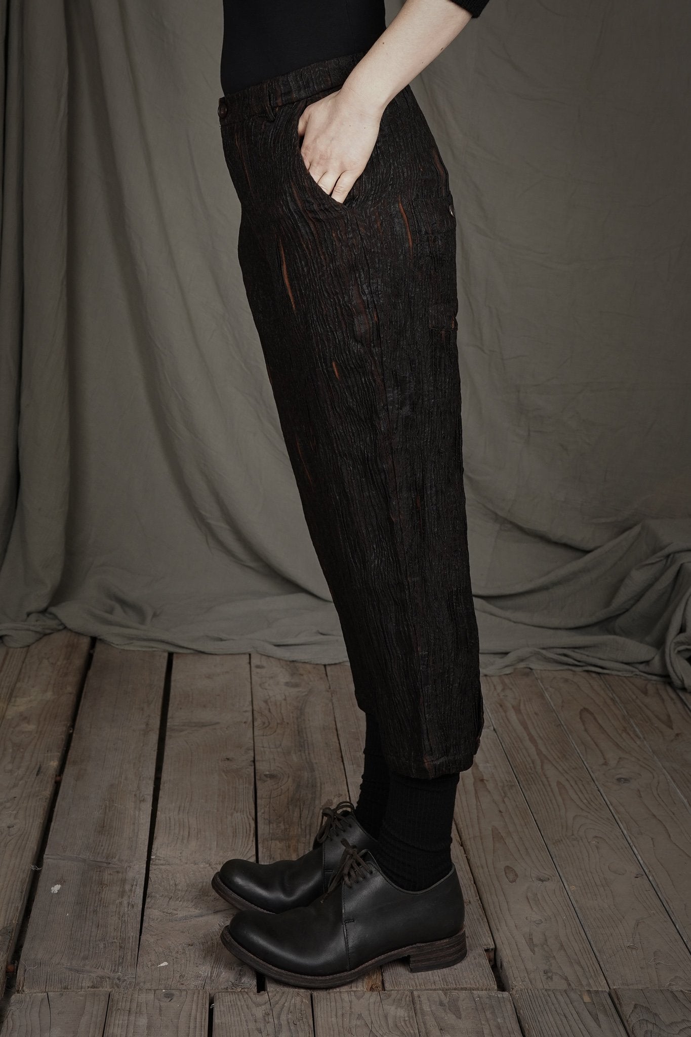Cropped Trouser - Silk Brown