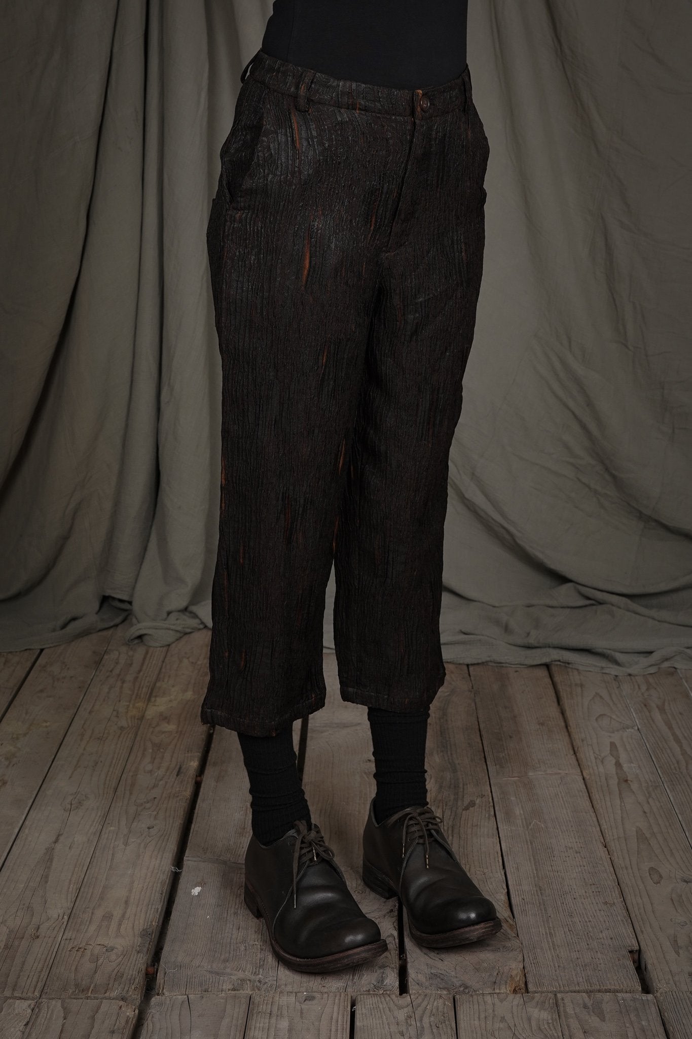 Cropped Trouser - Silk Brown