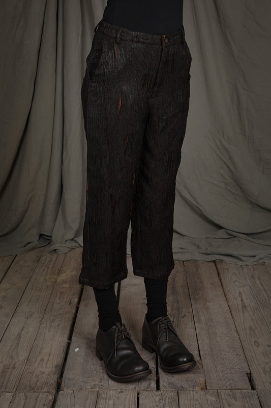 Cropped Trouser - Silk Brown