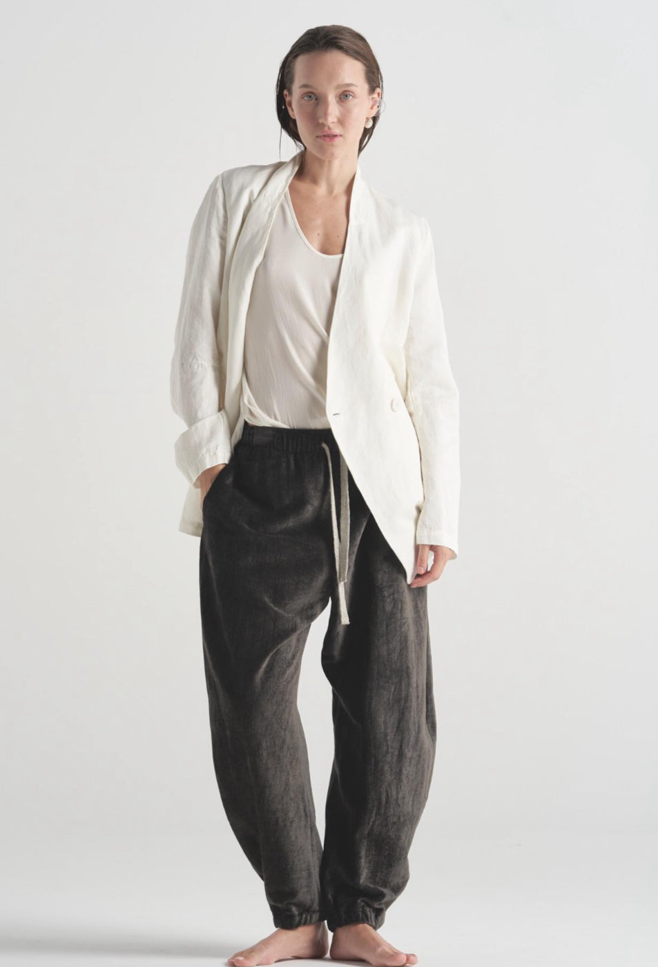 Silk Tank Top - White