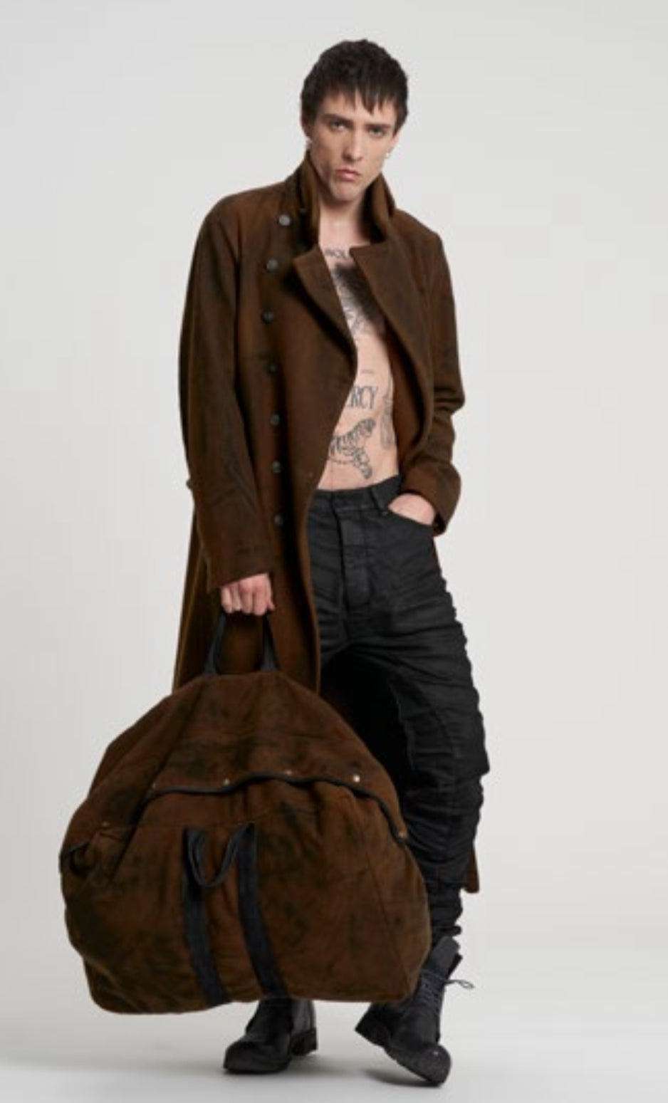 Masnada Oversize Bag - Painted Brown