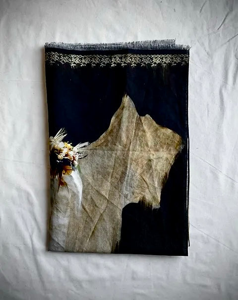 BRIDE and GROOM PAIR OF SCARVES/TAPESTRY by IA London
