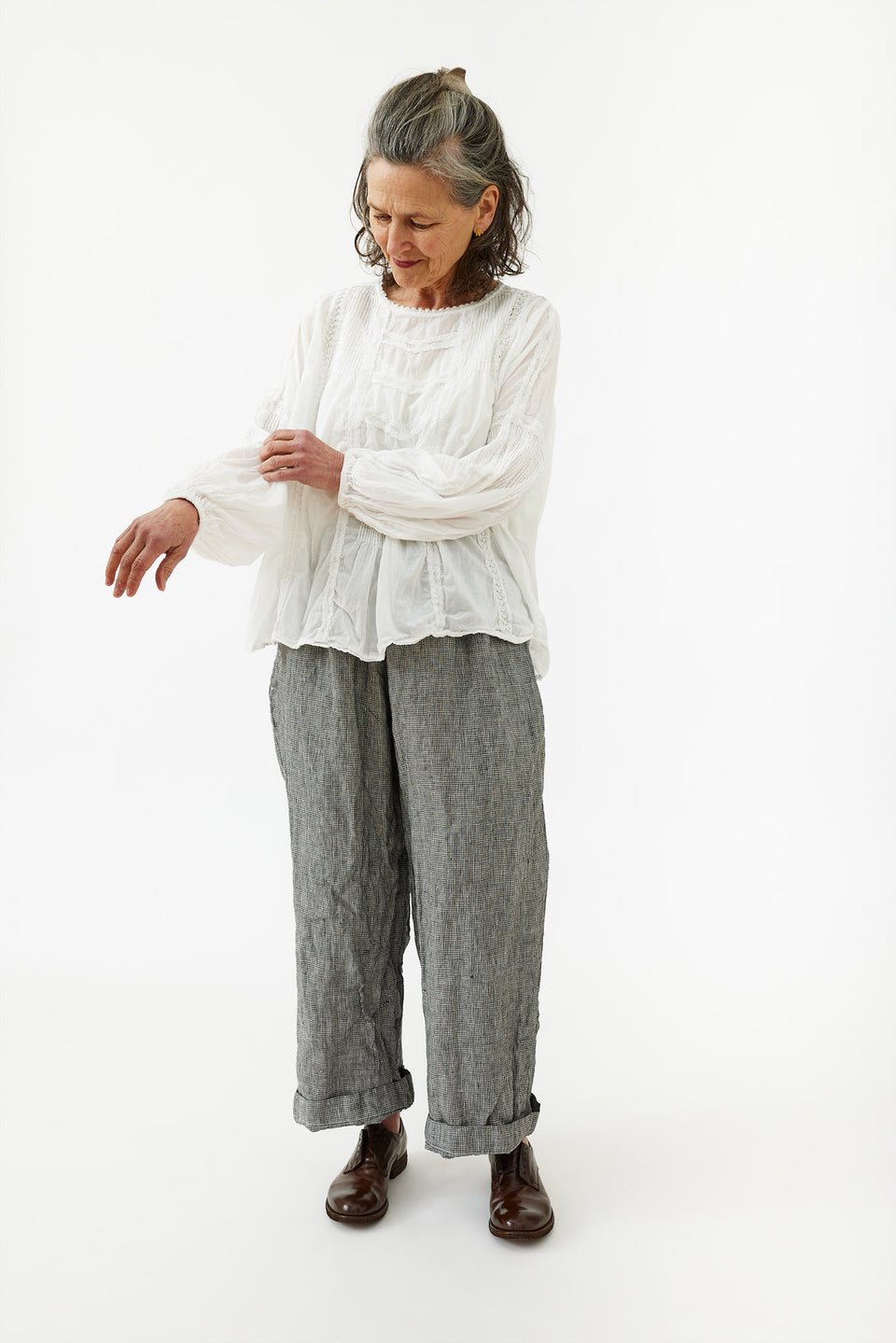 COTTON LACE BLOUSE - Size II