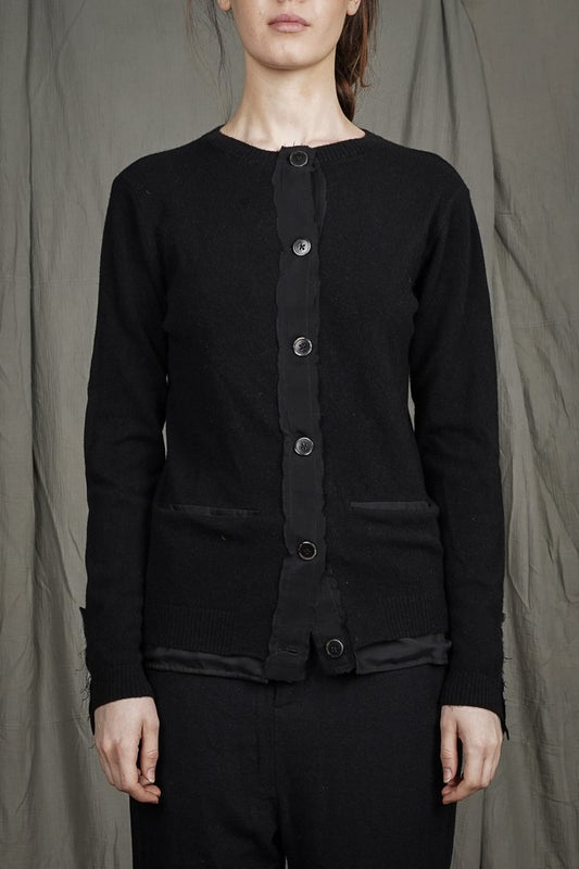 PLACKET KNIT CARDIGAN by ALEKSANDR MANAMÏS