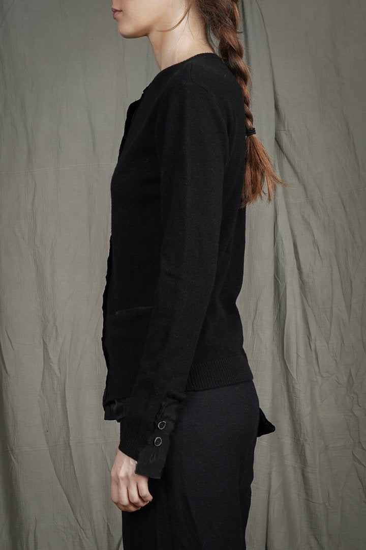 PLACKET KNIT CARDIGAN by ALEKSANDR MANAMÏS