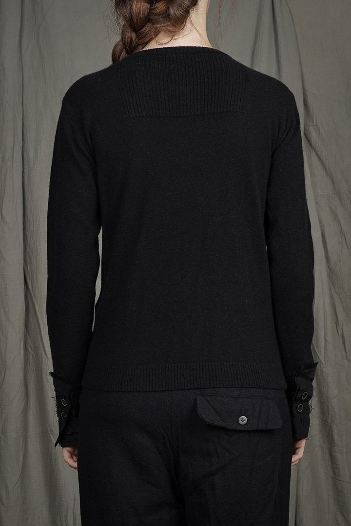 PLACKET KNIT CARDIGAN by ALEKSANDR MANAMÏS