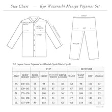 Herbal-dyed 2 Layered Gauze Pajamas Set Charcoal Grey [Kyo Wazarashi Mensya] - Large