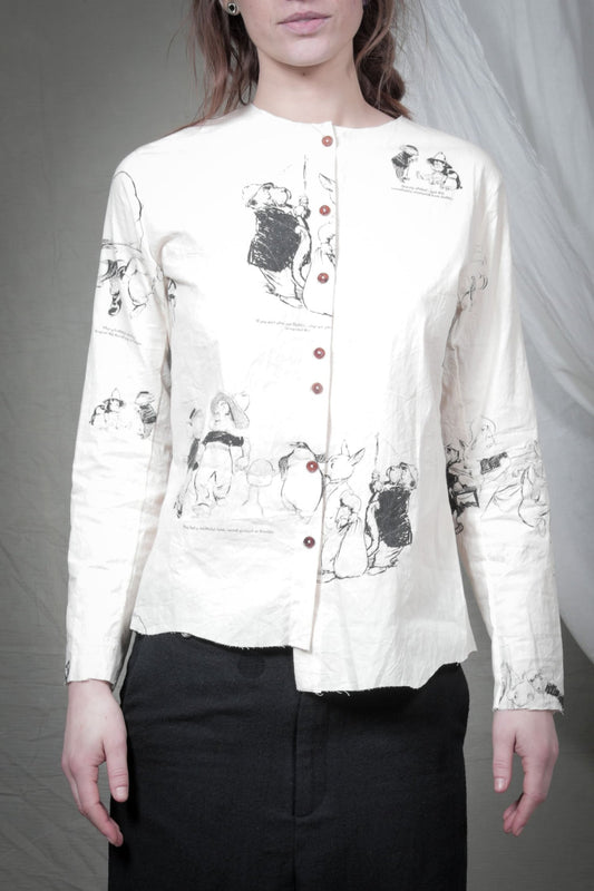 Colarless Shirt by ALEKSANDR MANAMÏS