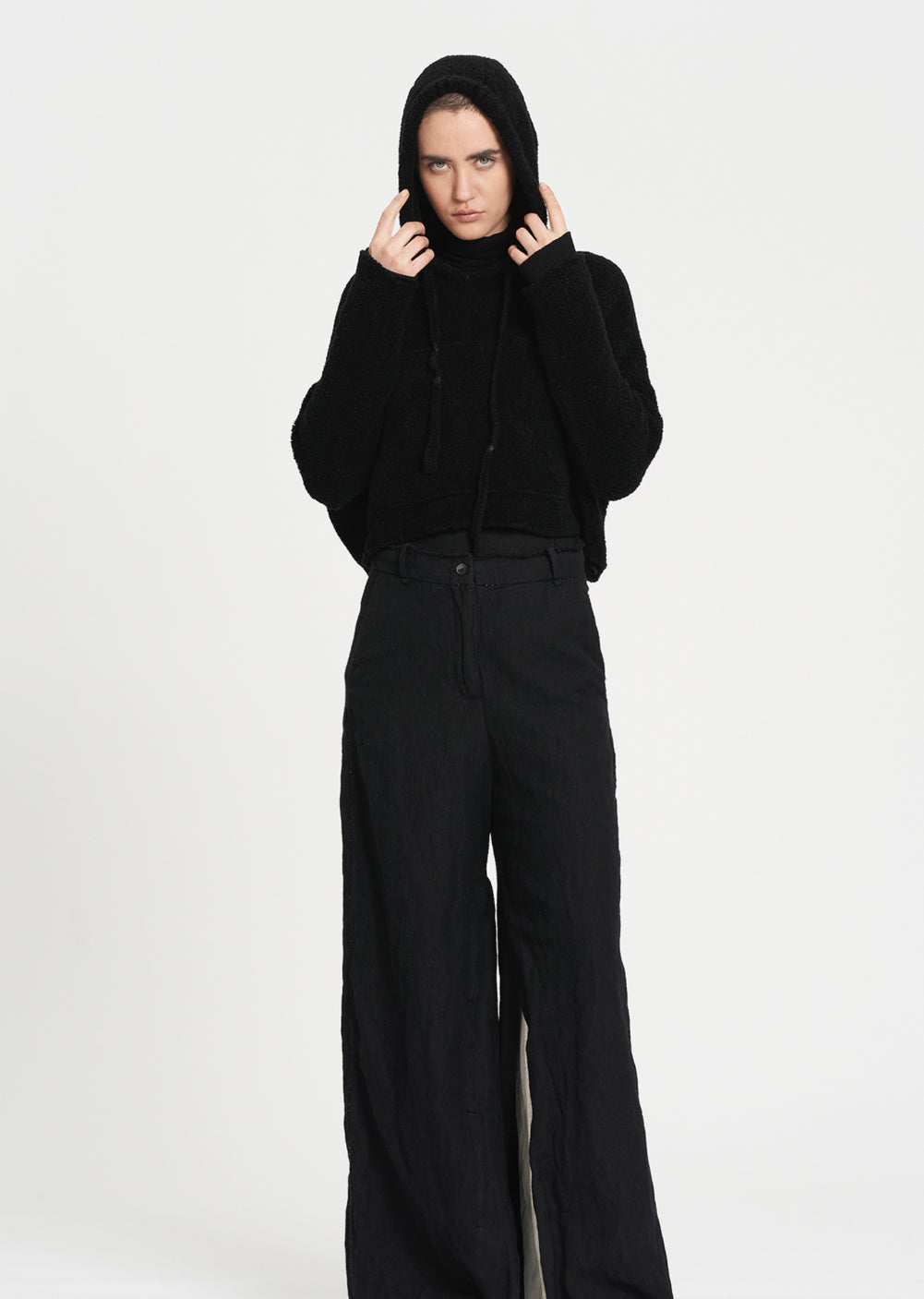 Fleece Knit Hoody by Masnada