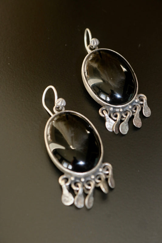 Gypsy fringe earrings by Miranda Hicks
